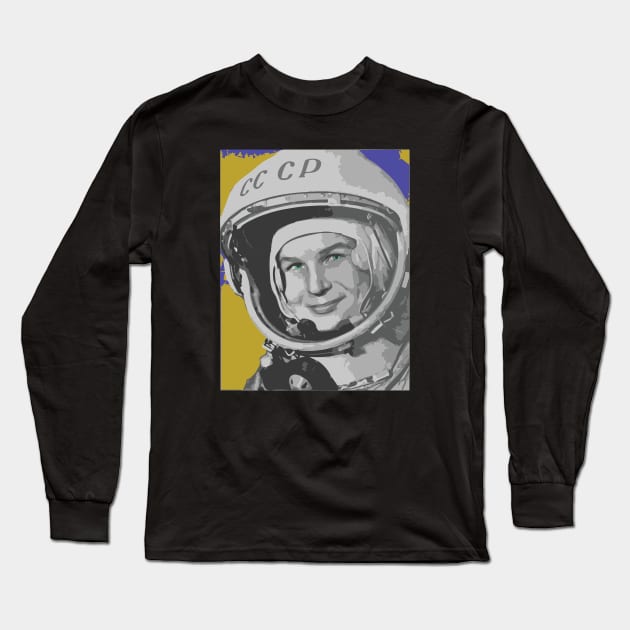 First Woman in Space Long Sleeve T-Shirt by EdwardLarson